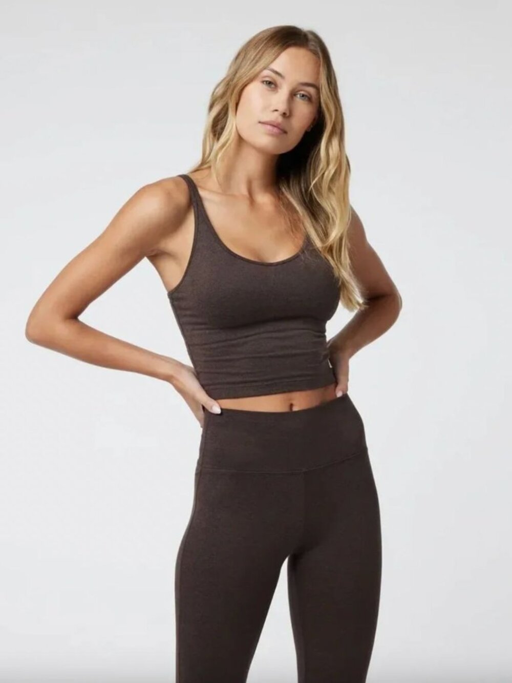 Vuori Women's Halo Performance Crop Brown XS Athletic Activewear Stretch